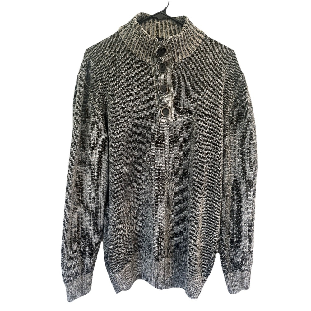 Codice Mens Sweater 4 Button Heather‎ Gray Size L/52